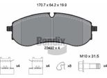 Bendix Braking BPD2471 Set Di Pastiglie Freno, Freno A Disco Oe 65508206007 Compatibile Con Crafter