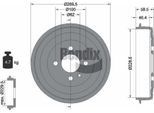 Bendix Braking BDM1011 Tamburo Del Freno Oe 1153091 Compatibile Con Serie 3 E30