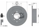 Bendix Braking BDS1660 Disco Freno Oe 4615A119 Compatibile Con Lancer