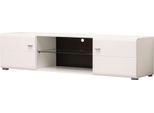 Dmora Mobile Porta Tv Furci 170X42X42H Cm Bianco, Un Ripiano 2 Ante