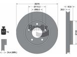 Bendix Braking BDS1704 Disco Freno Oe 5105513AA Compatibile Con Lancer