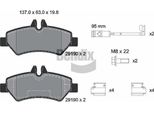 Bendix Braking BPD1048 Set Di Pastiglie Freno, Freno A Disco Oe 0044206920 Compatibile Con Sprinter, Crafter