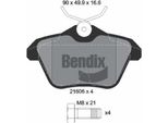 Bendix Braking BPD1817 Set Di Pastiglie Freno, Freno A Disco Oe 71712910 Compatibile Con Alf. 156, Alf. 164, Alf. 166, Kappa