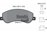 Bendix Braking BPD1530 Set Di Pastiglie Freno, Freno A Disco Oe 2H0698151 Compatibile Con Amarok