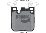 Bendix Braking BPD2219 Set Di Pastiglie Freno, Freno A Disco Oe 0590501 Compatibile Con 2Er F22, 3Er F30, 4Er F33, 4Er F32