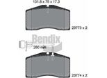 Bendix Braking BPD2042 Set Di Pastiglie Freno, Freno A Disco Oe 4D0698151L Compatibile Con A8 4D