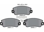 Bendix Braking BPD1430 Set Di Pastiglie Freno, Freno A Disco Oe 5951671 Compatibile Con Palio, Panda, Uno, Y10, Ibiza, Malaga, Marbella, Terra
