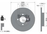 Bendix Braking BDS1221 Disco Freno Oe 171615301 Compatibile Con Cordoba, Ibiza, Toledo, Golf Iii, Polo 6V, Vento