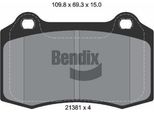 Bendix Braking BPD1787 Set Di Pastiglie Freno, Freno A Disco Oe 2885759PK Compatibile Con DS3, S-Type, Xj, XK8, Xk8Er, 208, Ibiza, S60, V70