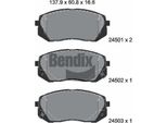 Bendix Braking BPD1295 Set Di Pastiglie Freno, Freno A Disco Oe 581012SA50 Compatibile Con Kona, Carens, Seltos, Sportage