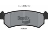 Bendix Braking BPD2088 Set Di Pastiglie Freno, Freno A Disco Oe 96405131 Compatibile Con Lacetti, Nubira