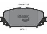 Bendix Braking BPD2187 Set Di Pastiglie Freno, Freno A Disco Oe 04465B1360 Compatibile Con Yaris