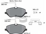 Bendix Braking BPD1471 Set Di Pastiglie Freno, Freno A Disco Oe 1611457580 Compatibile Con C5, C6, 407, 607