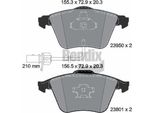 Bendix Braking BPD1285 Set Di Pastiglie Freno, Freno A Disco Oe 480698157R Compatibile Con A4 8E, A4 8H, A6 4F