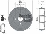 Bendix Braking BDM1139 Tamburo Del Freno Oe 432061HA0A Compatibile Con Micra
