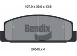 Bendix Braking BPD1266 Set Di Pastiglie Freno, Freno A Disco Oe GGYB2643Z Compatibile Con 6, Premacy, RX-7