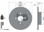 Bendix Braking BDS1355 Disco Freno Oe 4700711 Compatibile Con Agila A