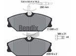 Bendix Braking BPD1519 Set Di Pastiglie Freno, Freno A Disco Oe 32321800 Compatibile Con Lublin Ii, Espace, Laguna, Megane, Safrane, Scenic, Sport Spider