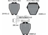 Bendix Braking BPD1927 Set Di Pastiglie Freno, Freno A Disco Oe 4D0698151 Compatibile Con A8 4D