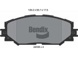 Bendix Braking BPD1517 Set Di Pastiglie Freno, Freno A Disco Oe 0446502220 Compatibile Con Auris, Corolla, Rav 4, Urban Cruiser, Verso, Yaris