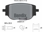 Bendix Braking BPD2429 Set Di Pastiglie Freno, Freno A Disco Oe 1673597480 Compatibile Con Jumpy, Spacetourer, Vivaro, Zafira, Expert, Traveller, Proace