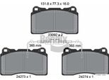 Bendix Braking BPD2118 Set Di Pastiglie Freno, Freno A Disco Oe 71772216 Compatibile Con Alf. 147, Alf. 156, Alf. Gt