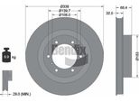 Bendix Braking BDS1745 Disco Freno Oe 4351260190 Compatibile Con 4 Runner, Land Cruiser