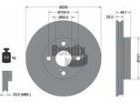 Bendix Braking BDS1246 Disco Freno Oe B3501111 Compatibile Con Corolla