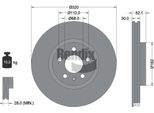 Bendix Braking BDS1142HC Disco Freno Oe 8R0615301 Compatibile Con A4 8K, A5 8T, A5 8F, A6 4G, A7 4G, Q5