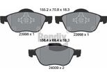 Bendix Braking BPD2074 Set Di Pastiglie Freno, Freno A Disco Oe 0446505050 Compatibile Con Avensis