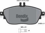 Bendix Braking BPD1047 Set Di Pastiglie Freno, Freno A Disco Oe 410605DA0A Compatibile Con Classe A, Classe B, Cla, Classe Gla