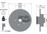 Bendix Braking BDS1112 Disco Freno Oe 6000620071 Compatibile Con Talento, NV300, Vivaro, Trafic