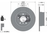 Bendix Braking BDS1637 Disco Freno Oe 34214031275 Compatibile Con Serie 1 E81, Serie 1 E87, Serie 3 E90, Serie 3 E92