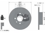 Bendix Braking BDS1229 Disco Freno Oe 16500253 Compatibile Con Panda, Uno, Y10, Ibiza, Malaga, Marbella, Terra