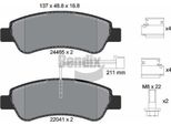 Bendix Braking BPD1025 Set Di Pastiglie Freno, Freno A Disco Oe 1612434180 Compatibile Con Jumper, Ducato, Boxer