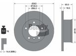 Bendix Braking BDS1880 Disco Freno Oe 4604210012 Compatibile Con Classe G