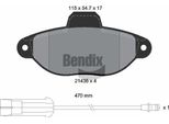 Bendix Braking BPD1020 Set Di Pastiglie Freno, Freno A Disco Oe 5892736 Compatibile Con Punto, Lanc Y