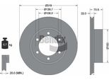 Bendix Braking BDS1441 Disco Freno Oe 4351235210 Compatibile Con 4 Runner, Land Cruiser