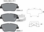 Bendix Braking BPD2256 Set Di Pastiglie Freno, Freno A Disco Oe 581013VA50 Compatibile Con Grandeur, Optima