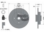 Bendix Braking BDS1598 Disco Freno Oe 1623835180 Compatibile Con C3, C4, Crossland X, 2008, 208