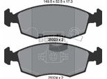 Bendix Braking BPD1018 Set Di Pastiglie Freno, Freno A Disco Oe 6001073454 Compatibile Con 500, Panda, Ypsilon