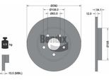 Bendix Braking BDS1360 Disco Freno Oe 1323102 Compatibile Con Mondeo, X-Type