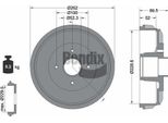 Bendix Braking BDM1190 Tamburo Del Freno Oe 432004314R Compatibile Con Dokker, Lodgy, Logan, Captur, Clio, Kangoo, Zoe