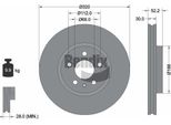 Bendix Braking BDS1228HC Disco Freno Oe 4GD615301 Compatibile Con A4 8K, A5 8T, A5 8F, Q5