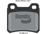 Bendix Braking BPD1751 Set Di Pastiglie Freno, Freno A Disco Oe 93225005 Compatibile Con Astra F, Calibra A, Vectra