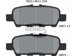Bendix Braking BPD2204 Set Pastiglie Freno, Freno A Disco Oe D40604BA0B Compatibile Con Murano, Pathfinder, Teana Ii