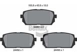 Bendix Braking BPD2161 Set Di Pastiglie Freno, Freno A Disco Oe 583021DA00 Compatibile Con Carens