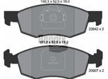 Bendix Braking BPD1222 Set Di Pastiglie Freno, Freno A Disco Oe 09948870 Compatibile Con Doblo