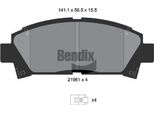 Bendix Braking BPD1866 Set Pastiglie Freno, Freno A Disco Oe AY040TY037 Compatibile Con Avensis