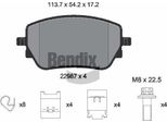 Bendix Braking BPD2349 Set Di Pastiglie Freno, Freno A Disco Oe 0004207600 Compatibile Con Classe A, Classe B, Cla, Gla, Glb